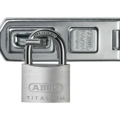 Porte-cadenas 115 mm - avec cadenas Titalium 80Ti 40mm ABUS