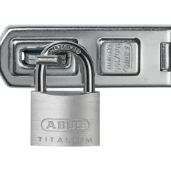 Porte-cadenas 100/100 mm + cadenas 54Ti Titalium™ 40 mm ABUS