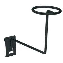 Porte casquette et chapeau 200 x 200 mm - Ø 100 mm - finition noir BOHNACKER
