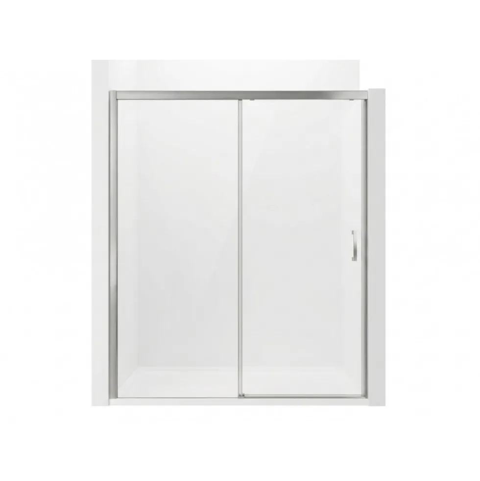 Porte de douche-140cm-vitrage transparent-Version Droite et Gauche-Tyxo LEDA