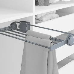 Porte-pantalons extractible et latérale - aluminium - Self EMUCA