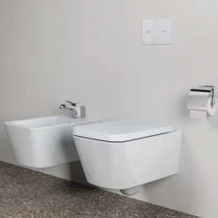 Porte-rouleau papier toilette mural - avec couvercle - Conca IDEAL STANDARD