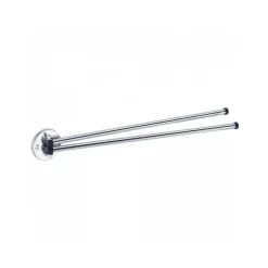 Porte-serviettes mobile en acier chromé - diamètre 12 mm - 2 barres PELLET ASC