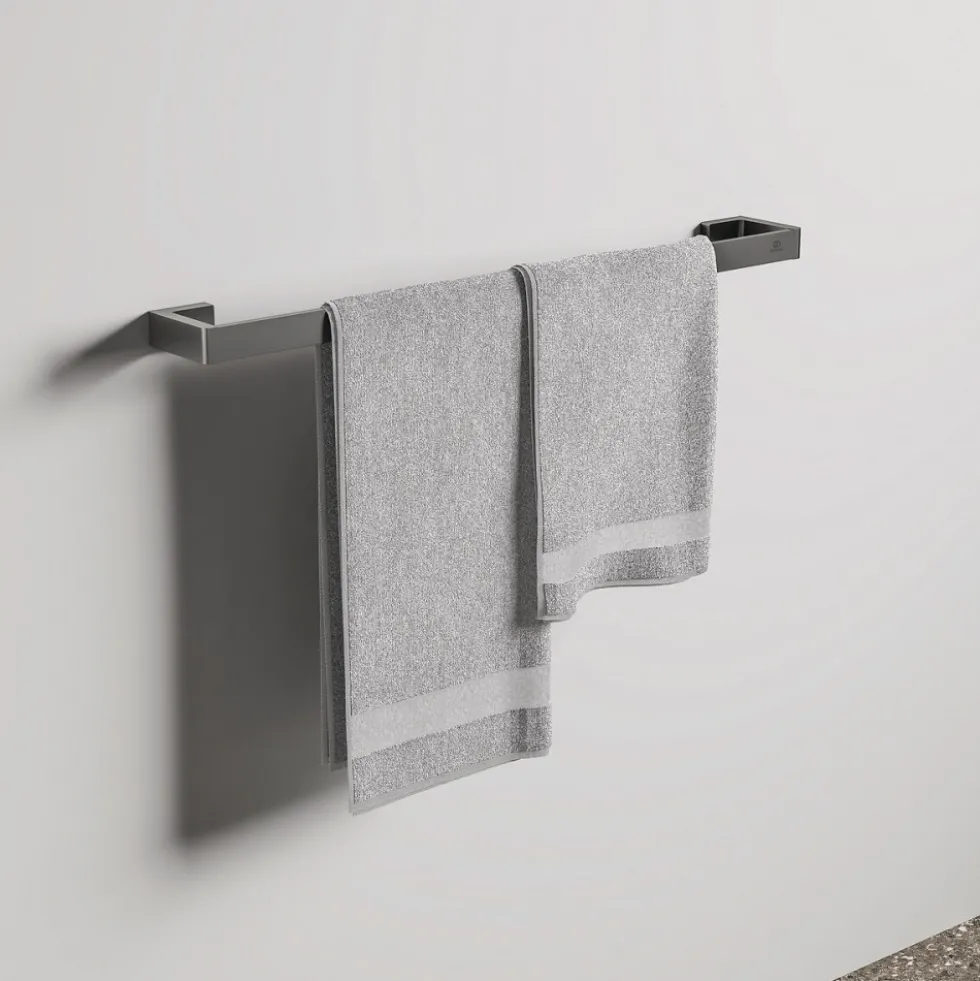 Porte-serviettes mural - 1 barre - carré - Conca IDEAL STANDARD