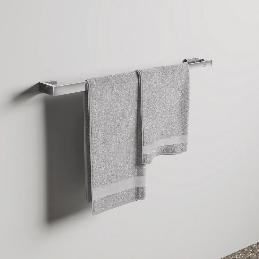 Porte-serviettes mural - 1 barre - carré - Conca IDEAL STANDARD