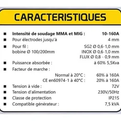 Poste à souder MIG VIP MULTI 160 - 460276 STANLEY