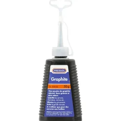 Poudre de graphite - lubrifiant pour cylindre de serrure PRESSOL