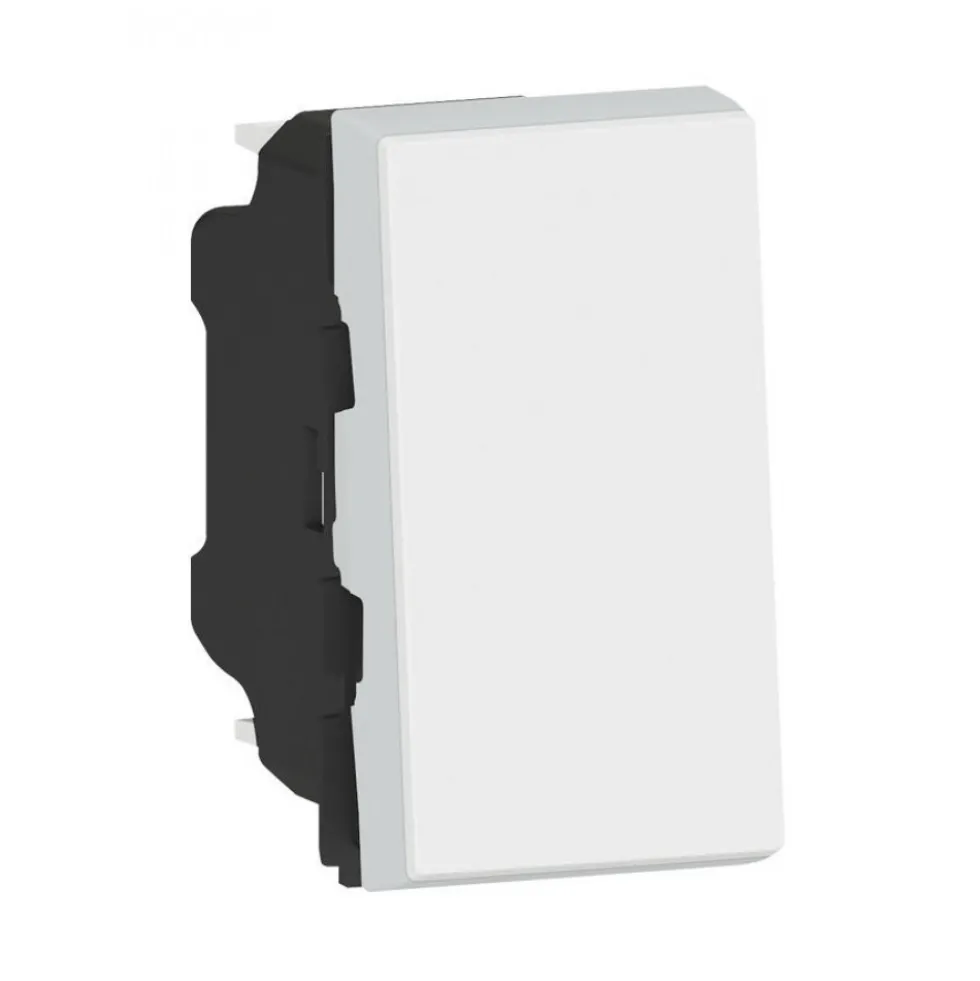 Poussoir Mosaic - 1 module - 6 A - Blanc LEGRAND