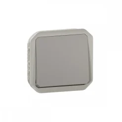 Poussoir NO composable étanche 10A avec enjoliveur - Plexo LEGRAND