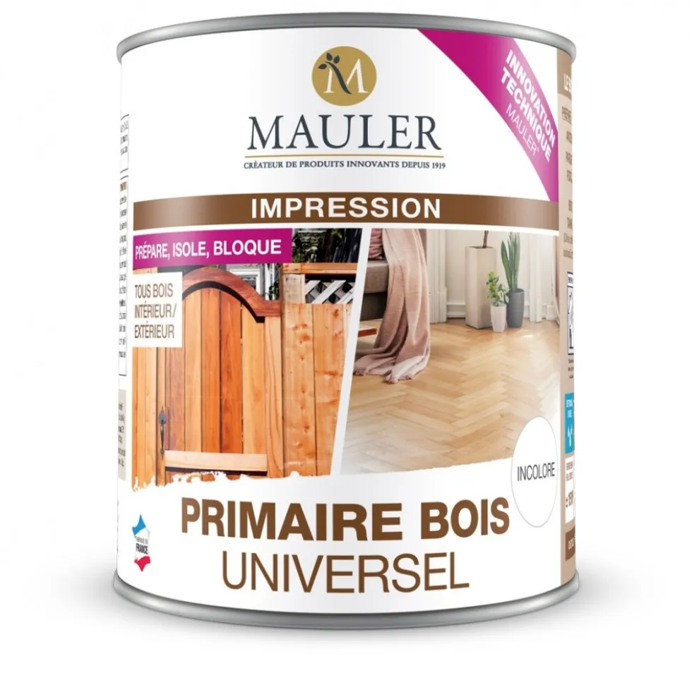 Primaire bois universel anti tanin - incolore Mauler