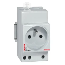 Prise de courant modulaire à éclipes - 2 pôles + Terre - 10/16 A LEGRAND