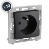 Prises de courant 2P+T - 16A - noir - boîte de 10 - Caly DEBFLEX