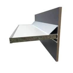 Profils porte-tablettes - longueur de 2 m - aluminium Quincadécor