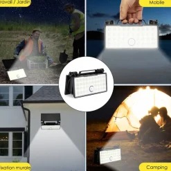 Projecteur solaire mobile avec détecteur de mouvement - BF-ALPHA BF LIGHT