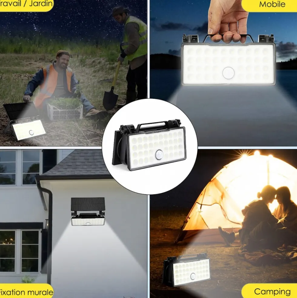 Projecteur solaire mobile avec détecteur de mouvement - BF-ALPHA BF LIGHT