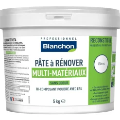 Pâte à rénover - multi-matériaux - poudre bi-composant à eau BLANCHON