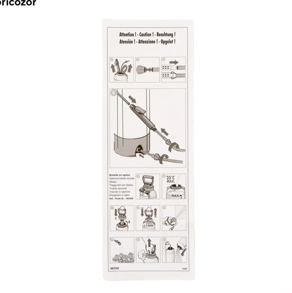 Pulvérisateur STANDARD 7 - 5 litres utiles - Joints Nitrile DALEP