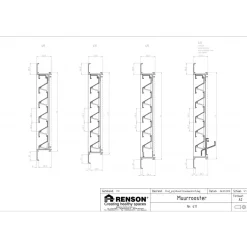 Équerre d'assemblage 11 B pour assemblage de grille 411 RENSON