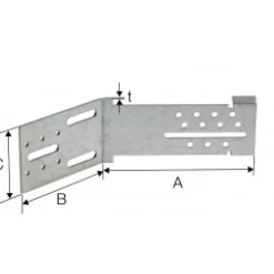Équerre pour angle sortant - AB45C SIMPSON Strong-Tie