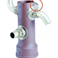 Raccord BOURDIN droit M 40x49 sans écrou ni douille RACCORD BOURDIN