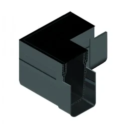 Raccord d'angle pour caniveau avec grille alu - noir - Slimline - stocké ACO