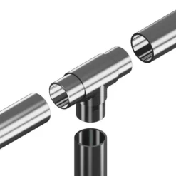 Raccord en T - 42,4 x 2 millimètres de diamètre - inox Design Production