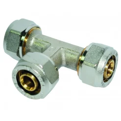 Raccord Té égal à compression pour tube multicouche - diamètre 16 mm BOUTTÉ