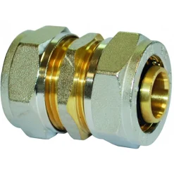 Raccord union égale à compression pour tube multicouche - diam 16 mm BOUTTÉ