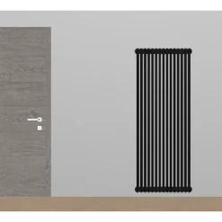 Radiateur eau chaude vertical - 2534 W - noir - Tesi 3 IRSAP