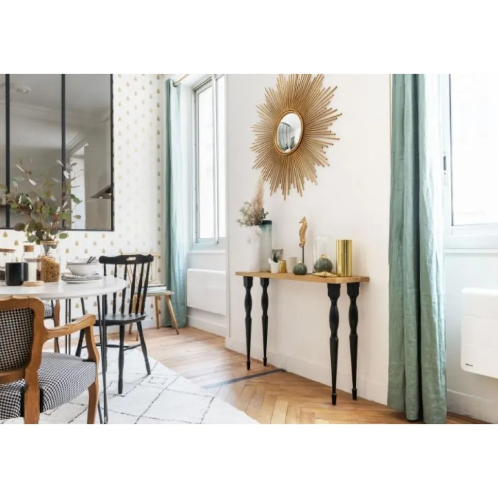 Radiateur électrique à chaleur douce - bas - connecté - Axoo Intuis