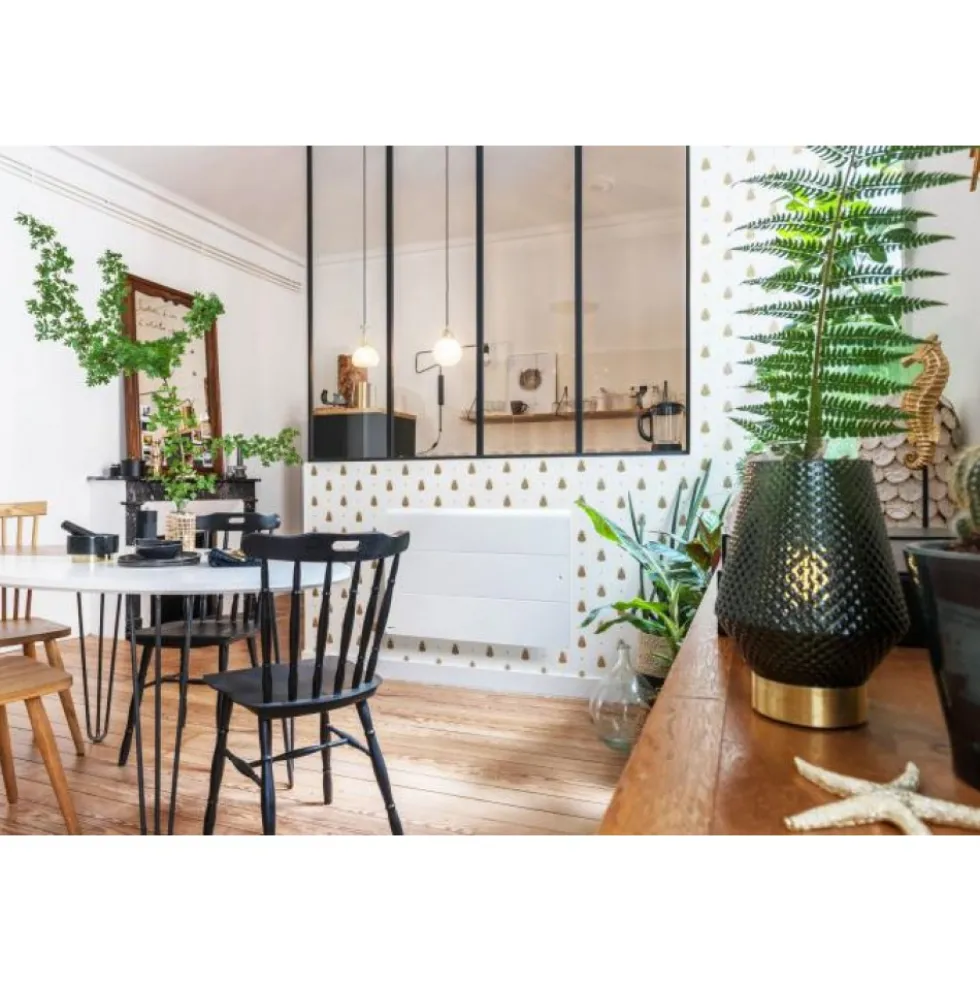 Radiateur électrique à chaleur douce - bas - connecté - Axoo Intuis