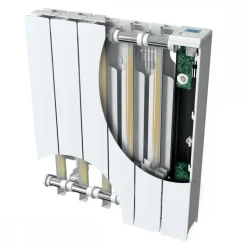 Radiateur électrique à inertie fluide horizontal 1250W - Axino 3eO Intuis
