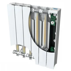 Radiateur électrique à inertie fluide horizontal 2000W - Axino 3eO Intuis