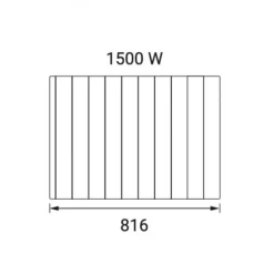 Radiateur électrique à inertie sèche 1500W connecté WiFi - noir - Olympia ROINTE
