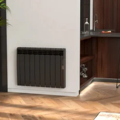 Radiateur électrique à inertie fluide 1800W connecté WiFi - noir - Eoniq ROINTE