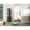 Radiateur sèche-serviettes électrique noir avec booster Get Up Booster IRSAP