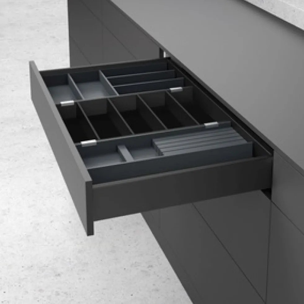 Range-couverts et ustensiles - en acier époxy - OrgaTray 630 HETTICH