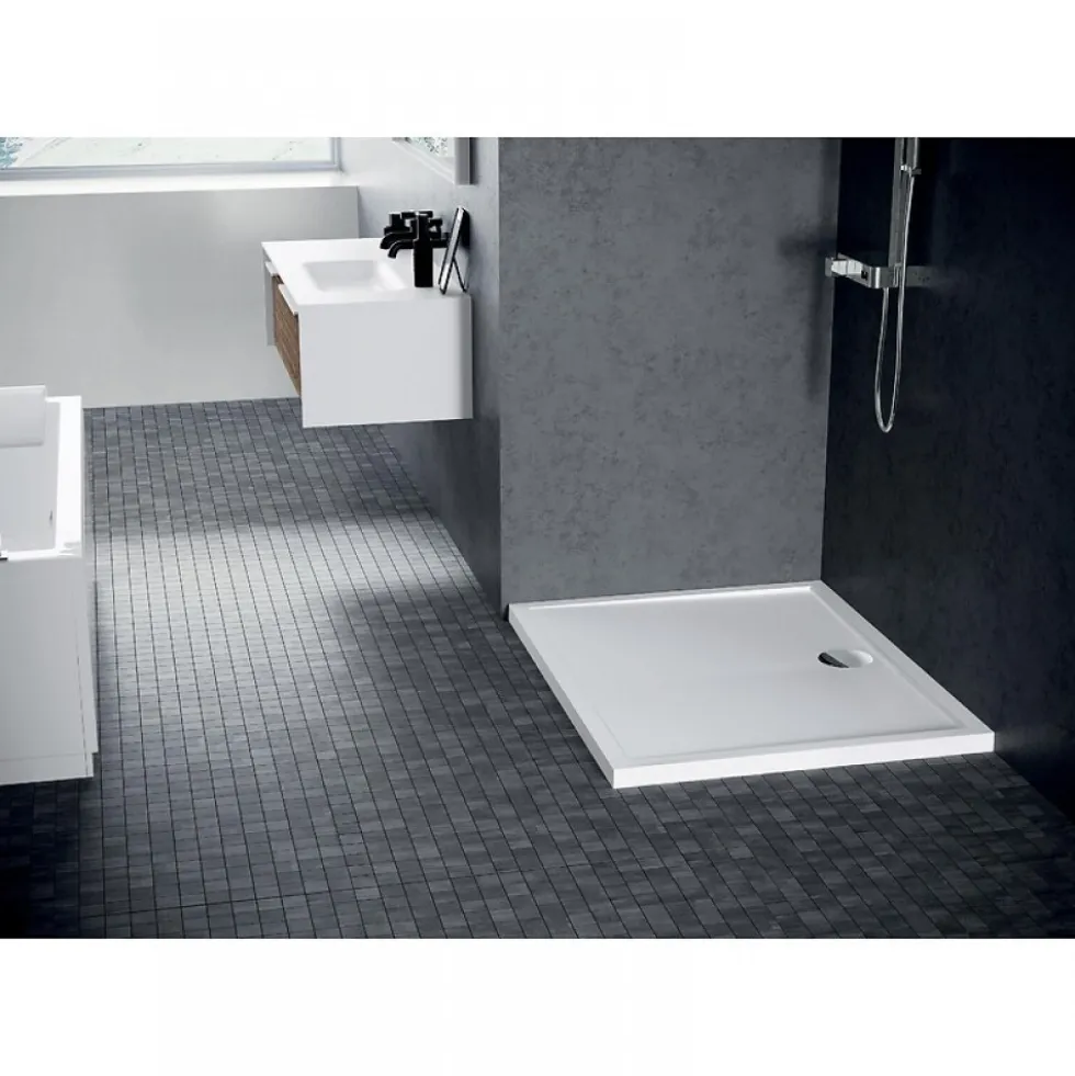 Receveur de douche extra-plat 80x80 cm - New Olympic NOVELLINI
