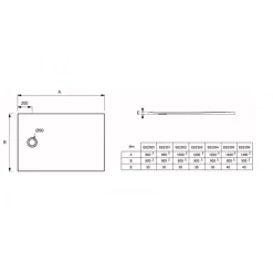 Receveur de douche extraplat antidérapant 160x80cm - texturé pierre blanc mat - Ipso JACOB DELAFON
