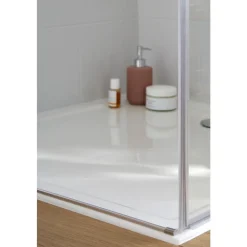 Receveur de douche extra-plat 80x80cm en céramique - blanc - Camille JACOB DELAFON