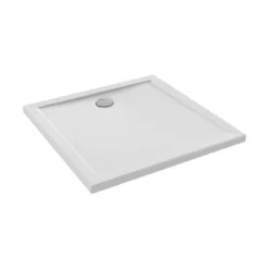 Receveur de douche extra-plat 80x80cm en céramique - blanc - Camille JACOB DELAFON