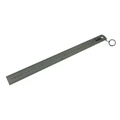 Réglet flexible 200 mm avec clip inox - graduation profonde anti-reflets SAM OUTILLAGE