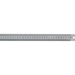 Réglet gradué semi-rigide - chromé mat - 300 x 30 x 1 mm FEKU FRANCE UNIVERSAL DIFFUSION