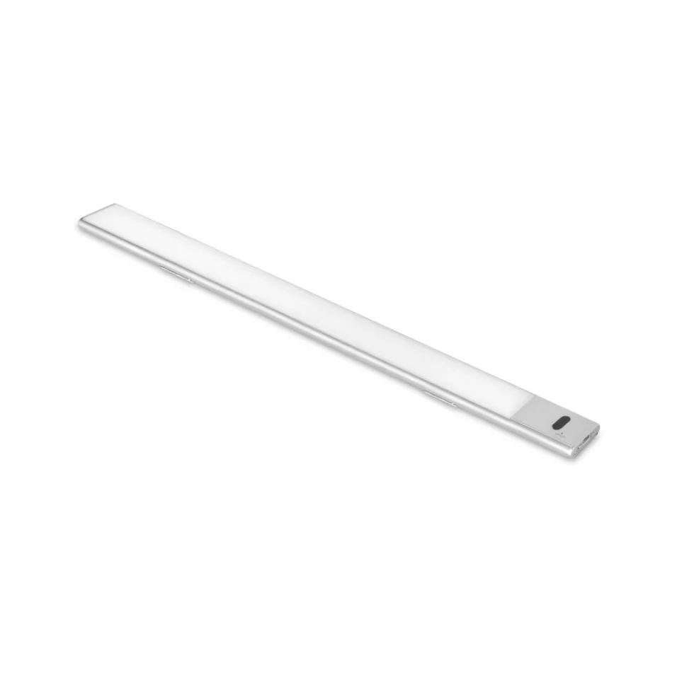 Réglette LED Kaus anodisé mat rechargeable par usb avec switch EMUCA