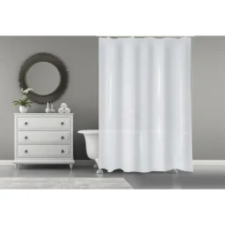 Rideau de douche - 180 x 200 cm - Blanc - Peva BIO SPIRELLA
