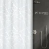 Rideau de douche - 120 x 200 cm - Blanc - Polyester - Fores SPIRELLA