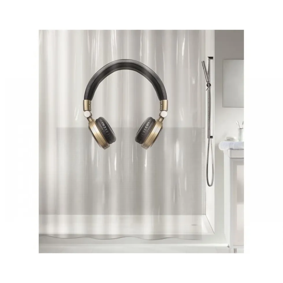 Rideau de douche - 180X200cm - Headphone SPIRELLA