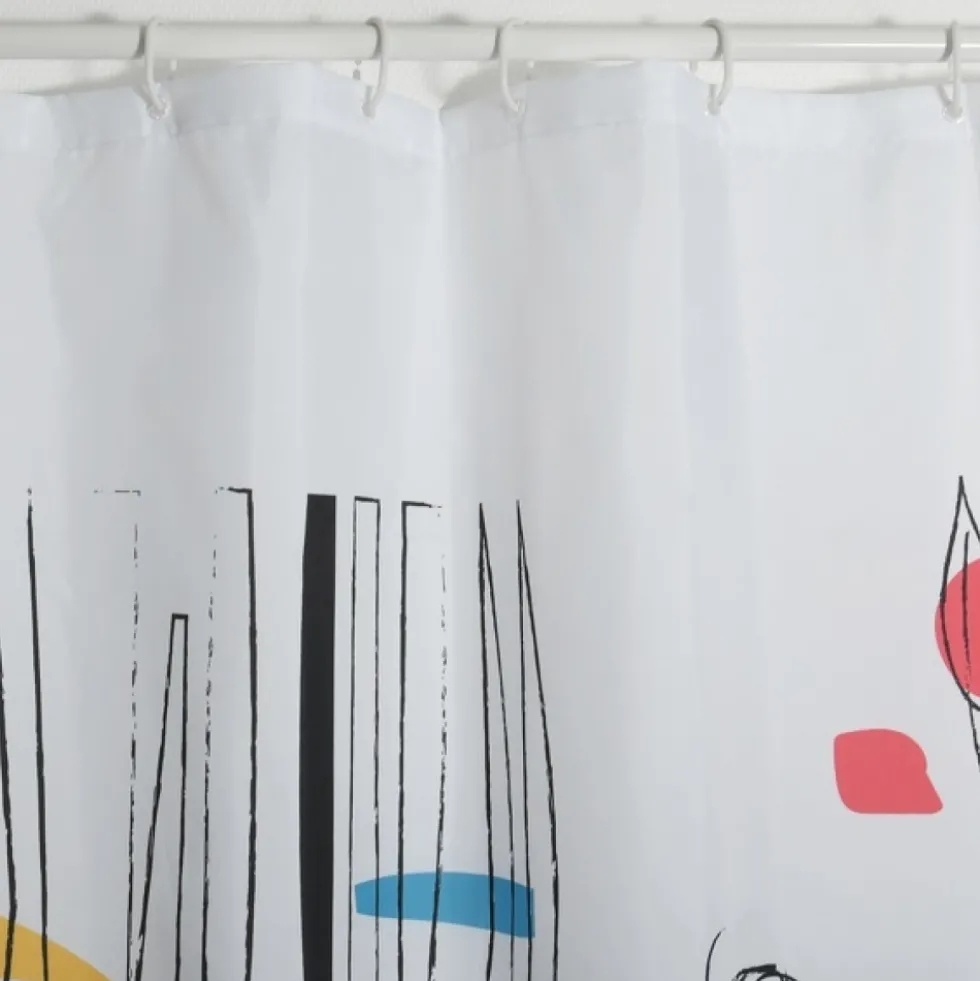 Rideau de douche -180 x 200 cm - Multicolor - Polyester - FACES SPIRELLA