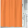 Rideau de douche - 180 x 180 cm - Orange Clair - Polyester - PRIMO SPIRELLA