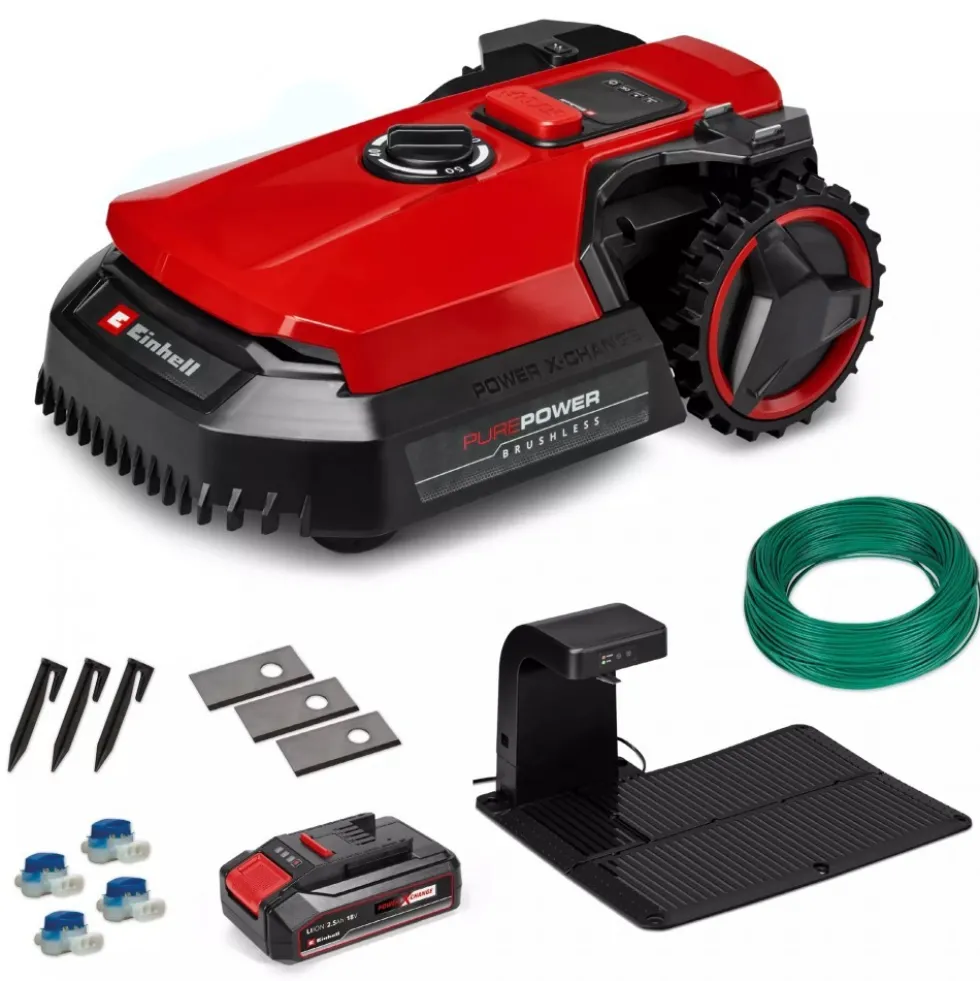 Robot tondeuse FREELEXO 500 + kit d'accessoires - Power X-Change EINHELL